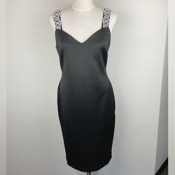 Ted Baker Embellished Strap Bodycon Dress - Picture 2 of 8